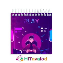 دفترچه 60 برگ مدل گیم کد D198