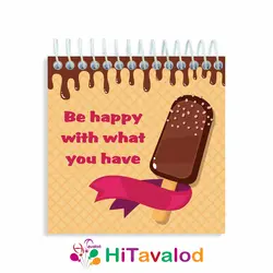 دفترچه 60 برگ مدل بستنی کد D183