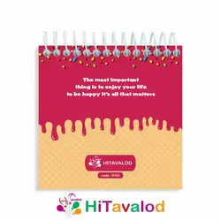 دفترچه 60 برگ مدل بستنی کد D183