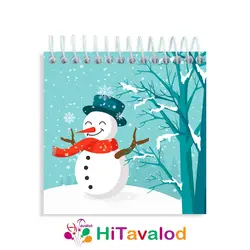 دفترچه 60 برگ مدل آدم برفی کد D170