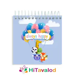 دفترچه 60 برگ مدل پاندا کد D163