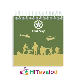 دفترچه 60 برگ مدل ارتشی کد D154