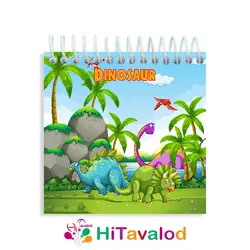 دفترچه 60 برگ مدل دایناسور کد D139