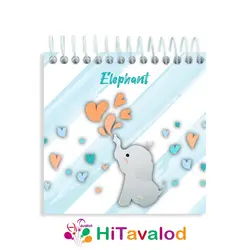 دفترچه 60 برگ مدل فیل کد D131