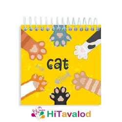دفترچه 60 برگ مدل گربه کد D285