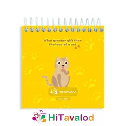 دفترچه 60 برگ مدل گربه کد D285