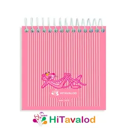 دفترچه 60 برگ مدل پلنگ صورتی کد D275