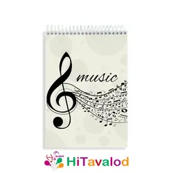 دفتر نقاشی 60 برگ مدل موسیقی کلاسیک کد N213