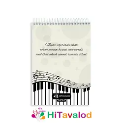 دفتر نقاشی 60 برگ مدل موسیقی کلاسیک کد N213
