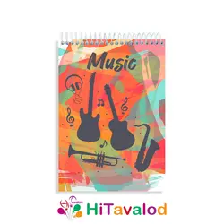 دفتر نقاشی 60 برگ مدل موسیقی فانتزی کد N210