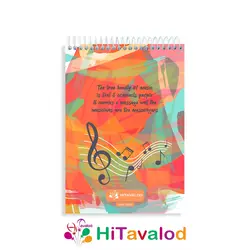 دفتر نقاشی 60 برگ مدل موسیقی فانتزی کد N210