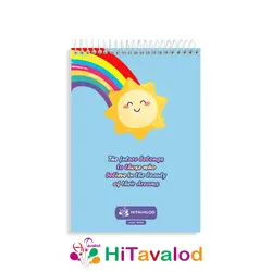 دفتر نقاشی 60 برگ مدل رنگین کمان کد N226