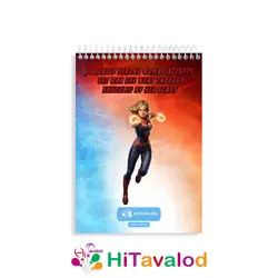 دفتر نقاشی 60 برگ مدل کاپیتان مارول کد N307