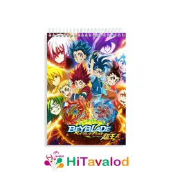 دفتر نقاشی 60 برگ مدل فرفرهای انفجاری کد N298