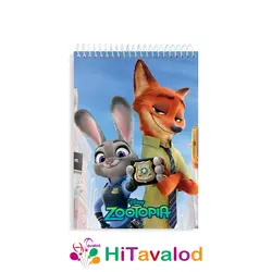 دفتر نقاشی 60 برگ مدل زوتوپیا کد N346