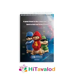 دفتر نقاشی 60 برگ مدل آلوین و سنجاب ها کد N328