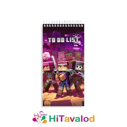 تودولیست 60 برگ مدل ماینکرافت کد T505