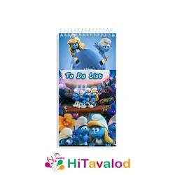 تودولیست 60 برگ مدل اسمورف ها کد T500