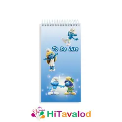 تودولیست 60 برگ مدل اسمورف ها کد T499