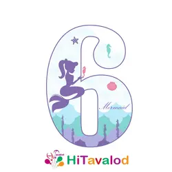 استند عدد تم پری دریایی کد1873