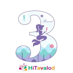 استند عدد تم پری دریایی کد1873