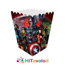 ظرف پاپکورن تم تولد اونجرز (۱۰عددی)