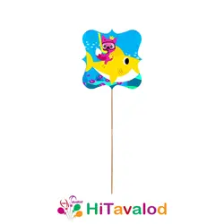 تاپر بلند تم تولد بیبی شارک (۱۰عددی)