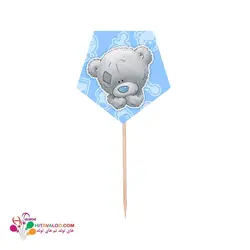 تاپر کوتاه تم تولد یکسالگی تدی پسر (۱۰عددی)