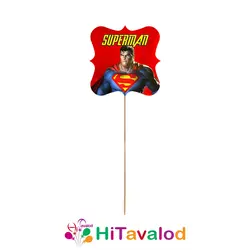 تاپر بلند تم تولد سوپرمن (۱۰عددی)