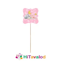 تاپر بلند تم تولد یکسالگی تدی دختر (۱۰عددی)