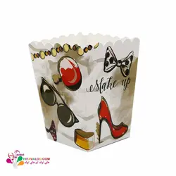 ظرف پاپکورن تم تولد میکاپ (۱۰عددی)