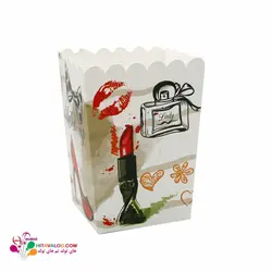 ظرف پاپکورن تم تولد میکاپ (۱۰عددی)