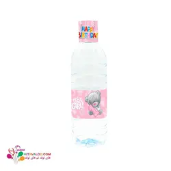 لیبل آب معدنی تم تولد یکسالگی تدی دختر (۱۰عددی)