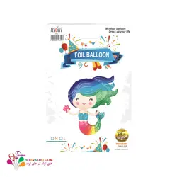 بادکنک فویلی تم تولد پری دریایی کد۲