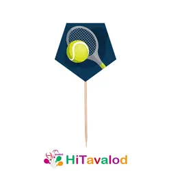 تاپر کوتاه تم تولد تنیس (۱۰عددی)