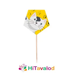 تاپر کوتاه تم تولد گربه (۱۰عددی)