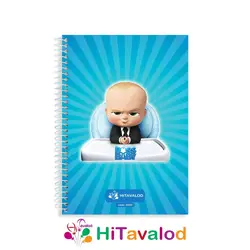 دفتر خط دار 60 برگ مدل بچه رئیس کد N040