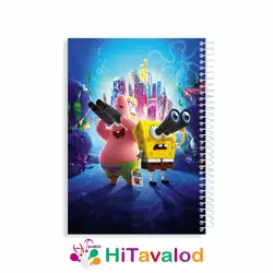 دفتر خط دار 60 برگ مدل باب اسفنجی کد N032