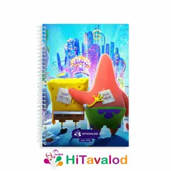 دفتر خط دار 60 برگ مدل باب اسفنجی کد N032