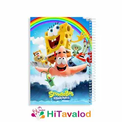 دفتر خط دار 60 برگ مدل باب اسفنجی کد N031