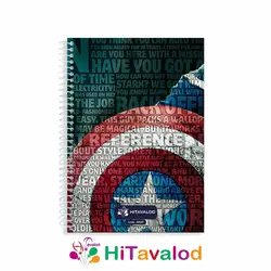 دفتر خط دار 60 برگ مدل اونجرز کد N026