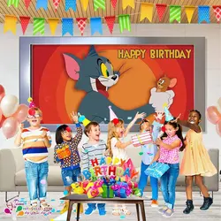 بنر مستطیلی تم تولد تام و جری کد1