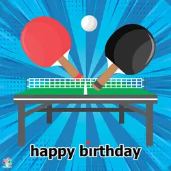 بنر مربعی تم تولد پینگ پنگ کد1