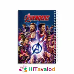 دفتر خط دار 60 برگ مدل اونجرز کد N022