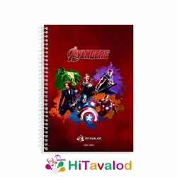 دفتر خط دار 60 برگ مدل اونجرز کد N022