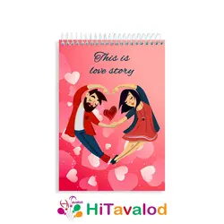 دفتر نقاشی 60 برگ مدل لاو کد N018