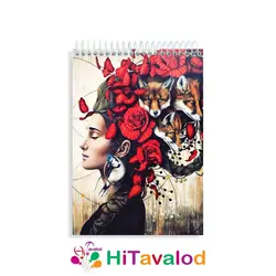 دفتر نقاشی 60 برگ مدل فاکسی لیدی کد N017