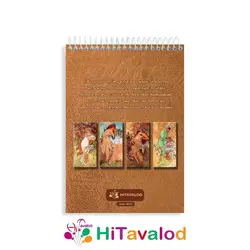 دفتر نقاشی 60 برگ مدل آلفونس موخا کد N012