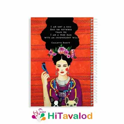 دفتر خط دار 60 برگ مدل فریی ومن کد N016