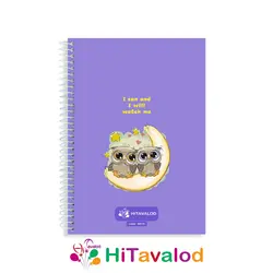 دفتر خط دار 60 برگ مدل جغد کد N013